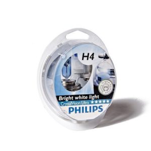 ΛΑΜΠΕΣ H4 12V/60/55 CRYSTAL VISION PHILIPS