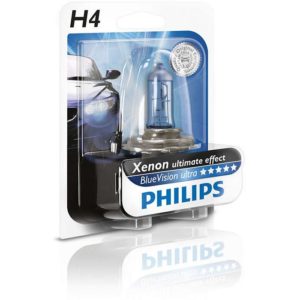 ΛΑΜΠΕΣ H4 12V/60-55 BLUE VISION MOTO PHILIPS