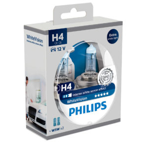 ΛΑΜΠΕΣ H4 12V/60/55W WHITE VISION PHILIPS